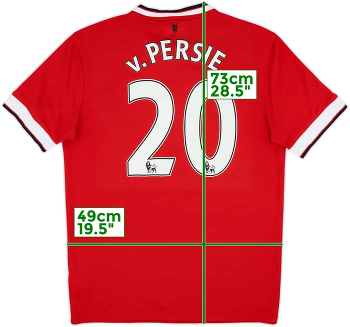 2014-15 Manchester United Home Shirt v.Persie #20 - 6/10 - (M)