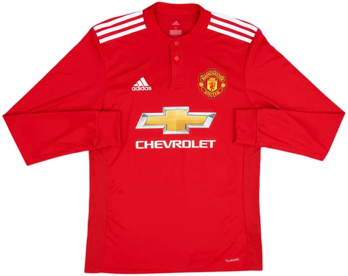 2017-18 Manchester United Home L/S Shirt Ibrahimovic #10 - 9/10 - (S)