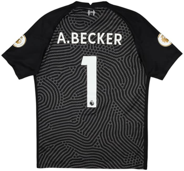 Camiseta de portero S/S del Liverpool 2020-21 A.Becker #1 - 9/10 - (M)