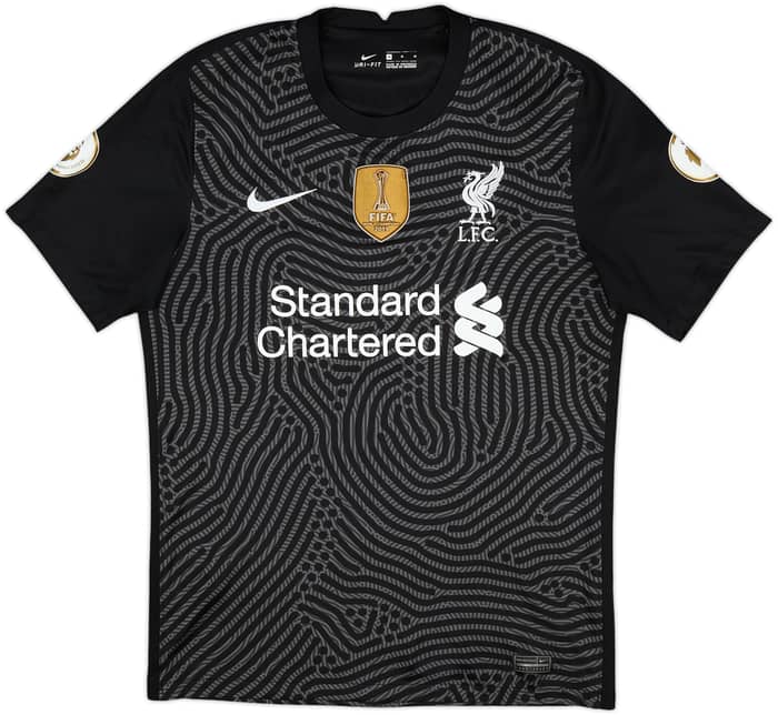 Camiseta de portero S/S del Liverpool 2020-21 A.Becker #1 - 9/10 - (M)
