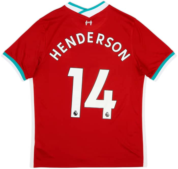 2020-21 Liverpool Home Shirt Henderson #14 - 9/10 - (L)
