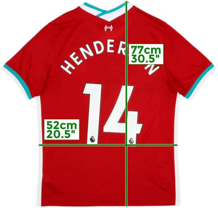 2020-21 Liverpool Home Shirt Henderson #14 - 9/10 - (L)