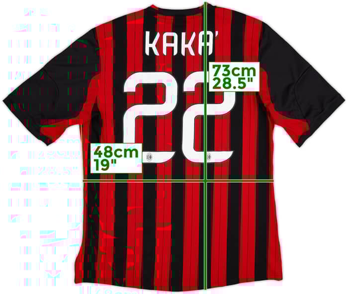 Camiseta de local del AC Milan 2013-14 Kaka #22 - 7/10 - (L)