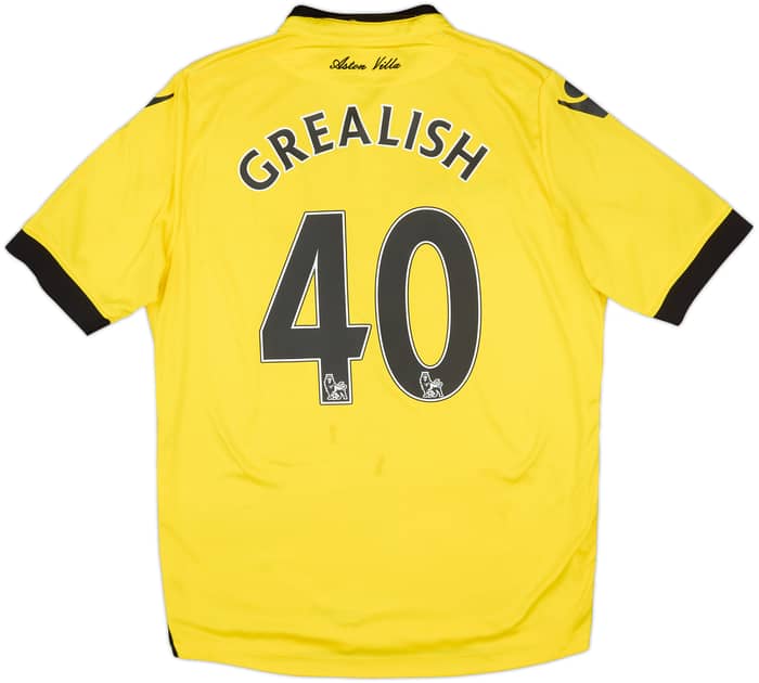 2015-16 Aston Villa Away Shirt Grealish #40 - 7/10 - (M)