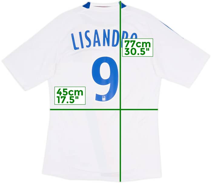 Camiseta de local de Lyon 2010-11 Lisandro #9 - 9/10 - (S)
