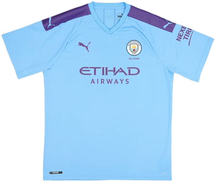 2019-20 Manchester City Home Shirt Kun Aguero #10 - 9/10 - (XXL)