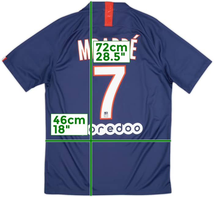 2019-20 Paris Saint-Germain Camiseta Local Mbappe #7 - 8/10 - (M)