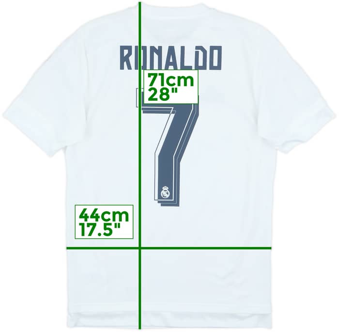 2015-16 Real Madrid Home Shirt Ronaldo #7 - 9/10 - (S)
