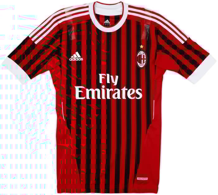2011-12 AC Milan Player Issue Home Shirt Ibrahimovic #11 - 6/10 - (L)