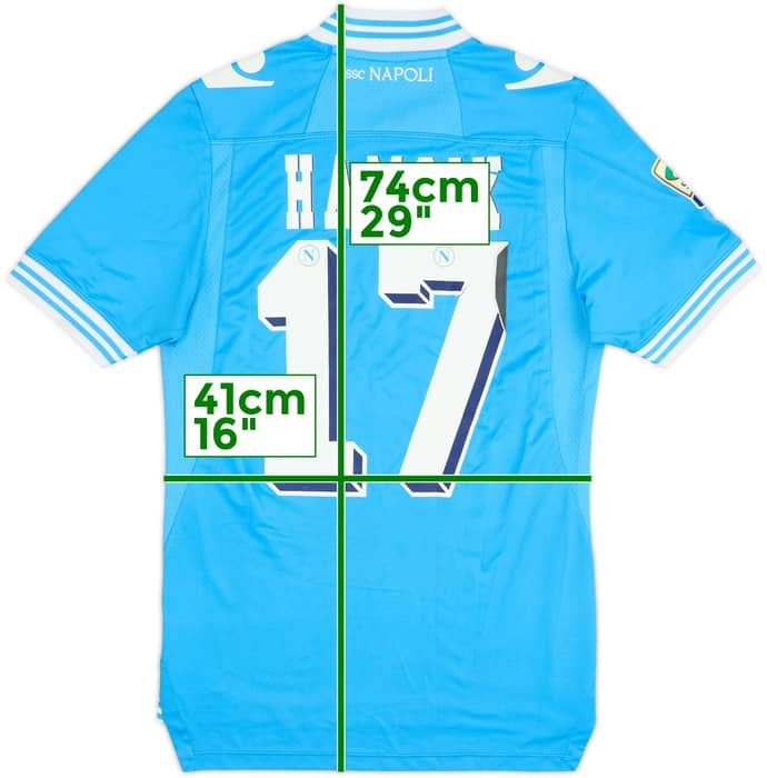 2012-13 Napoli Home Shirt Hamsik #17 - 4/10 - (S)
