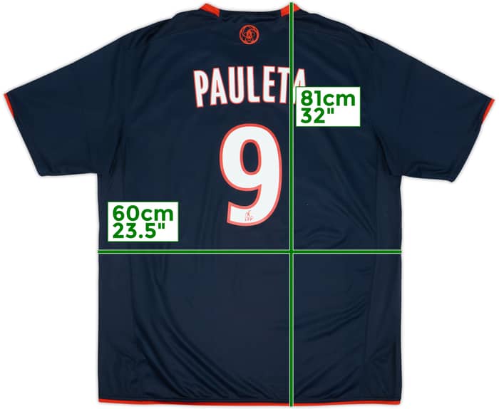 2007-08 Paris Saint-Germain Home Shirt Pauleta #9 - 9/10 - (XL)