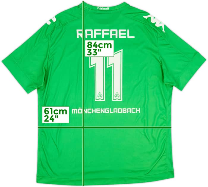 2017-18 Borussia Monchengladbach Away Shirt Raffael #11 - 9/10 - (3XL)