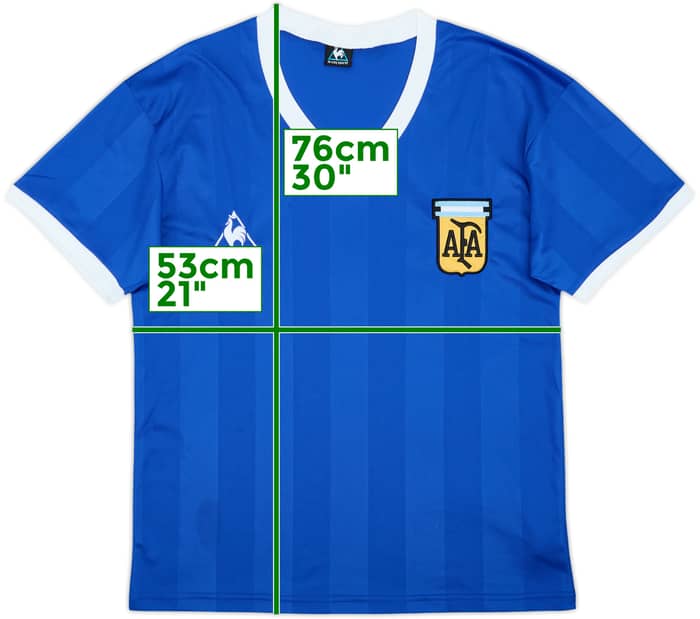 2000s Argentina Le Coq Sportif 1986 Retro Away Shirt #10 - 10/10 - (L)