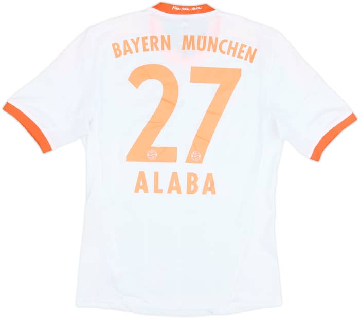 2012-13 Bayern Munich Away Shirt Alaba #27 - 7/10 - (S)