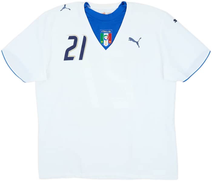 2006 Italia Visitante Camiseta Pirlo #21 - 6/10 - (XL)