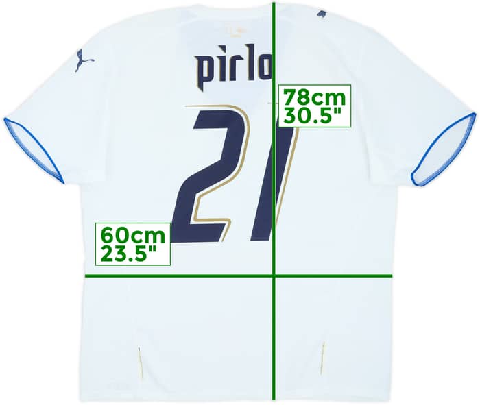 2006 Italia Visitante Camiseta Pirlo #21 - 6/10 - (XL)