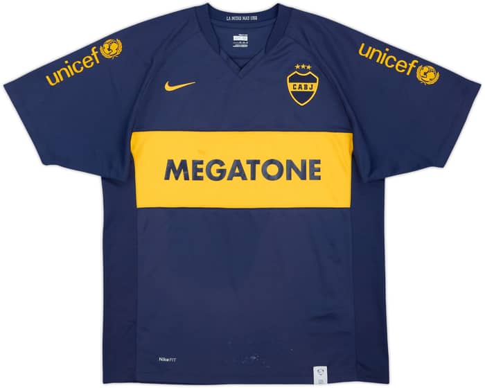 2007-08 Boca Juniors Home Shirt - 6/10 - (M)