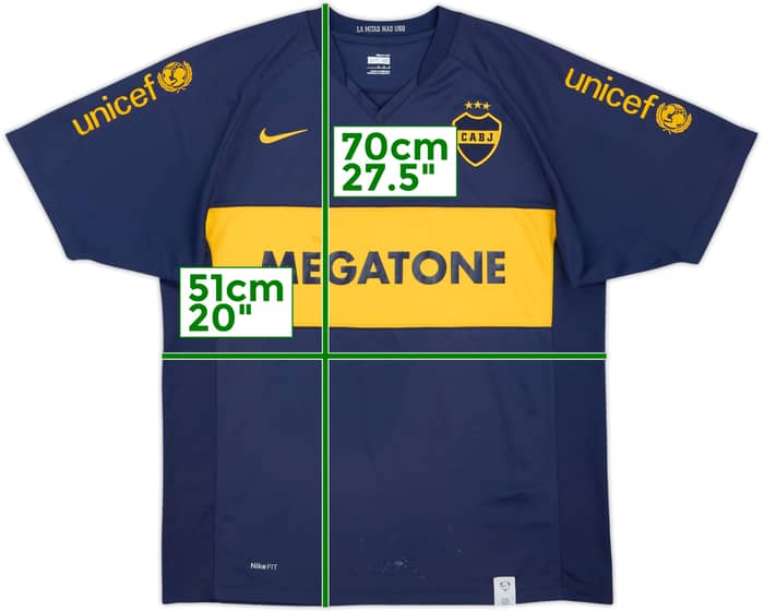 2007-08 Boca Juniors Home Shirt - 6/10 - (M)