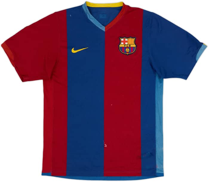2006-07 Barcelona Home Shirt - 4/10 - (XL.Boys)