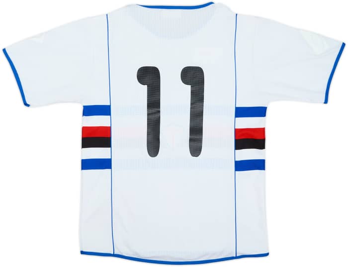 2002-03 Sampdoria Away Shirt #11 - 4/10 - (S)