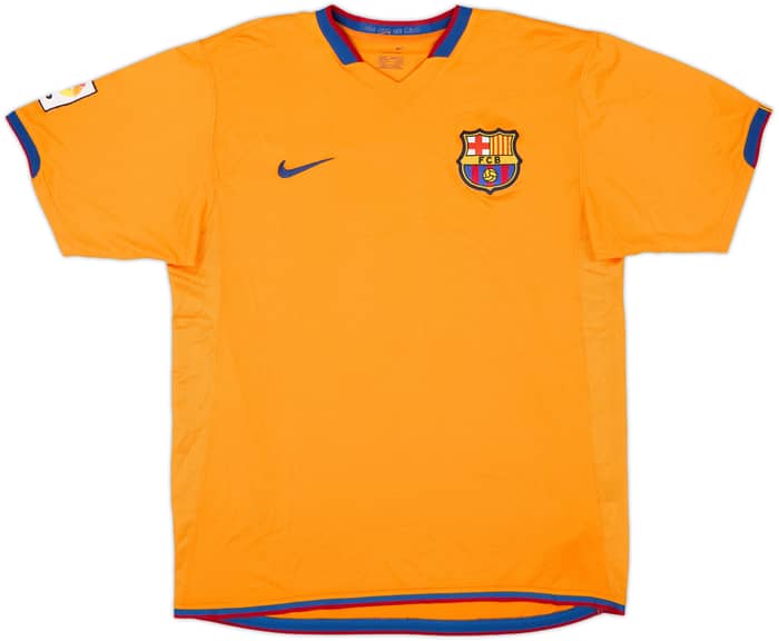 2006-08 Barcelona Away Shirt Ronaldinho #10 - 9/10 - (M)