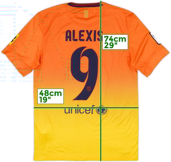 2012-13 Barcelona Camiseta de visitante Alexis #9 - 8/10 - (S)