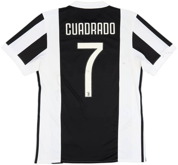 2017-18 Juventus Home Shirt Cuadrado #7 - 4/10 - (M)