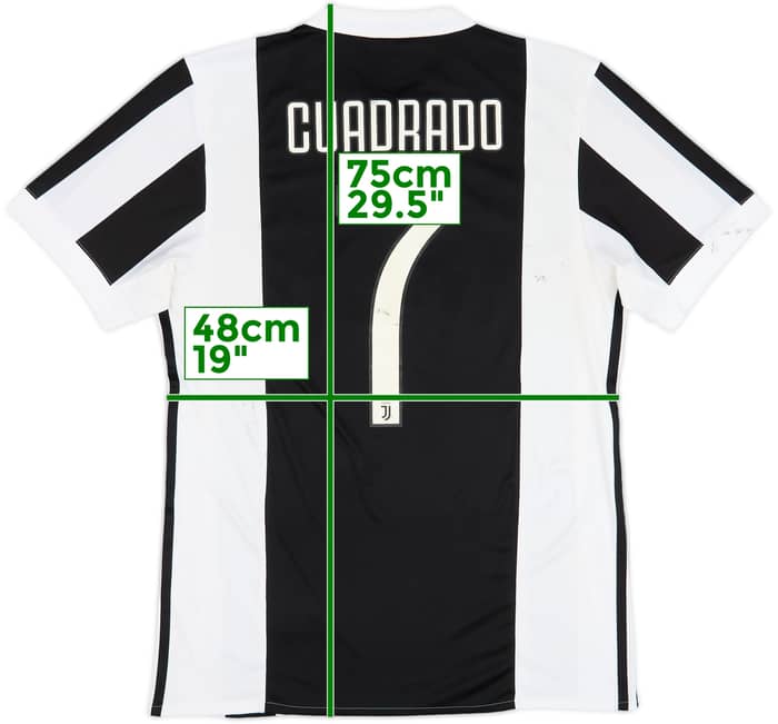 2017-18 Juventus Home Shirt Cuadrado #7 - 4/10 - (M)