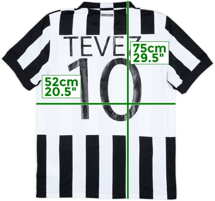 2014-15 Juventus Home Shirt Tevez #10 - 8/10 - (L)