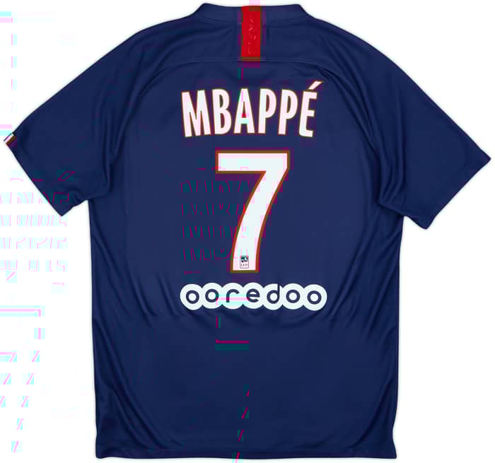 2019-20 Paris Saint-Germain Camiseta de local Mbappe #7 - 7/10 - (L)