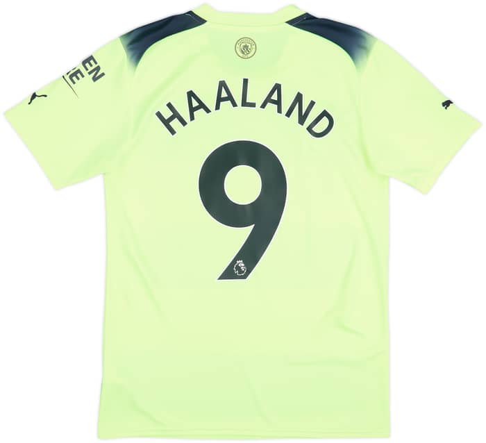 2022-23 Manchester City Third Shirt Haaland #9 - 9/10 - (S)
