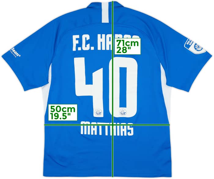 2021-22 Hansa Rostock Home Shirt Matthias #40 - 6/10 - (XL)