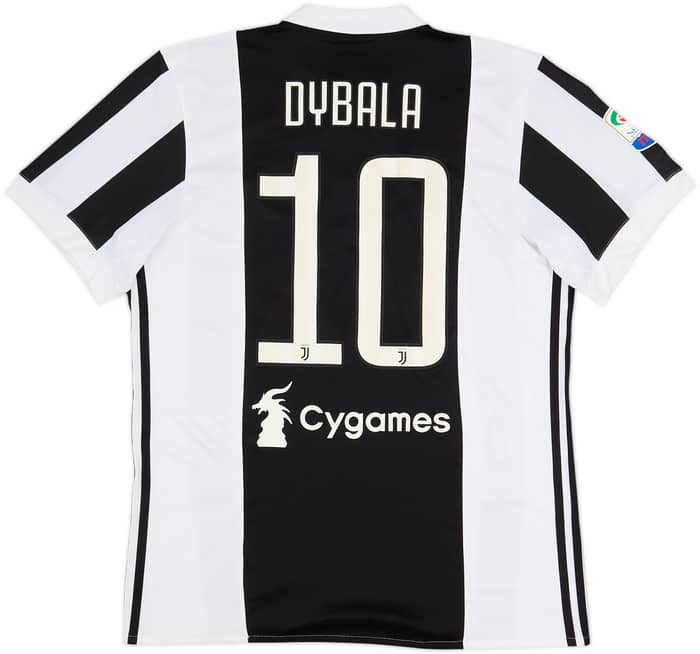 2017-18 Juventus Home Shirt Dybala #10 - 7/10 - (L)