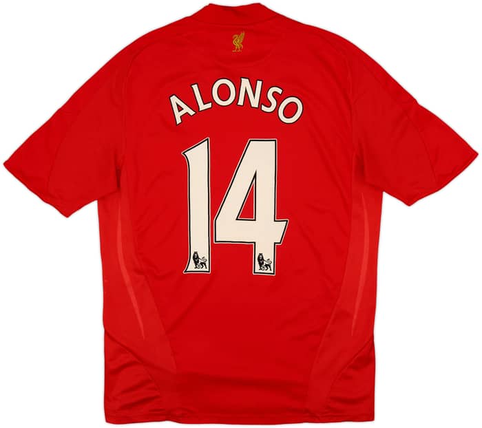 2008-10 Liverpool Home Shirt Alonso #14 - 6/10 - (M)