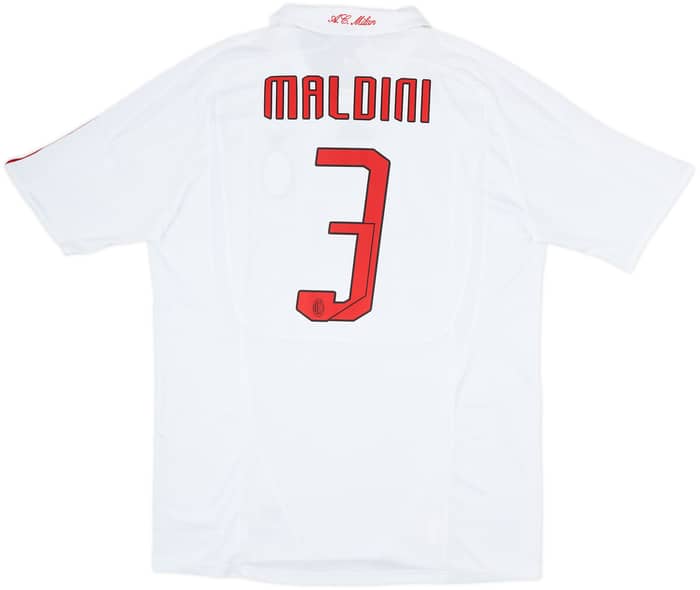 2007-08 AC Milan Away Shirt Maldini #3 - 8/10 - (XL)