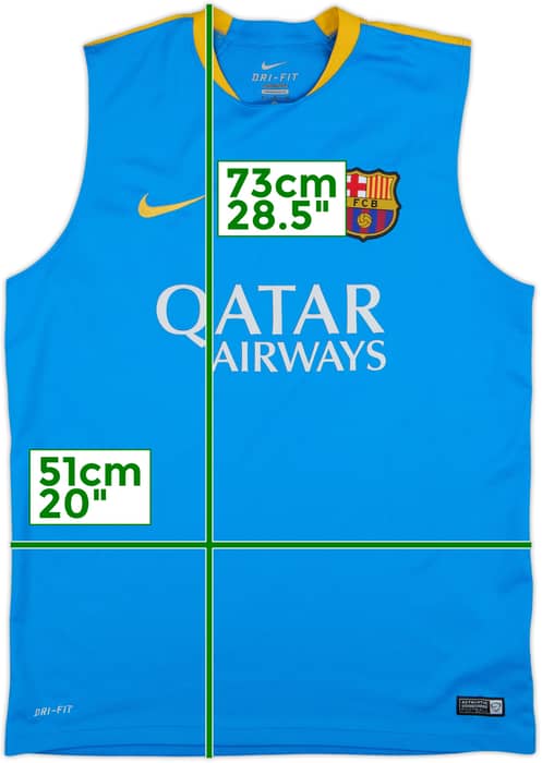 2015-16 Barcelona Nike Training Vest - 7/10 - (L)