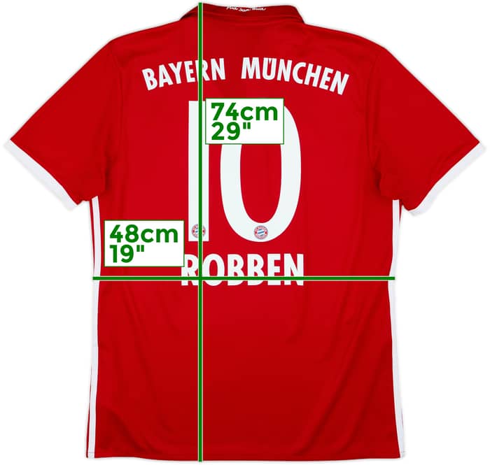 2016-17 Bayern Munich Home Shirt Robben #10 - 6/10 - (M)