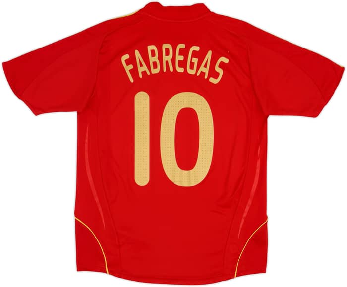 2007-09 España Local Camiseta Fabregas #10 - 8/10 - (M)