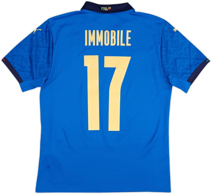 2020-21 Italy Home Shirt Immobile #17 - 9/10 - (M)