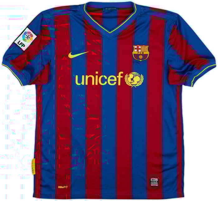2009-10 Barcelona Home Shirt Messi #10 - 6/10 - (XL.Boys)