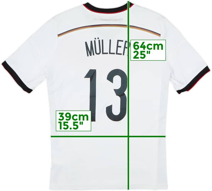 2014-15 Germany Home Shirt Muller #13 - 8/10 - (L.Boys)