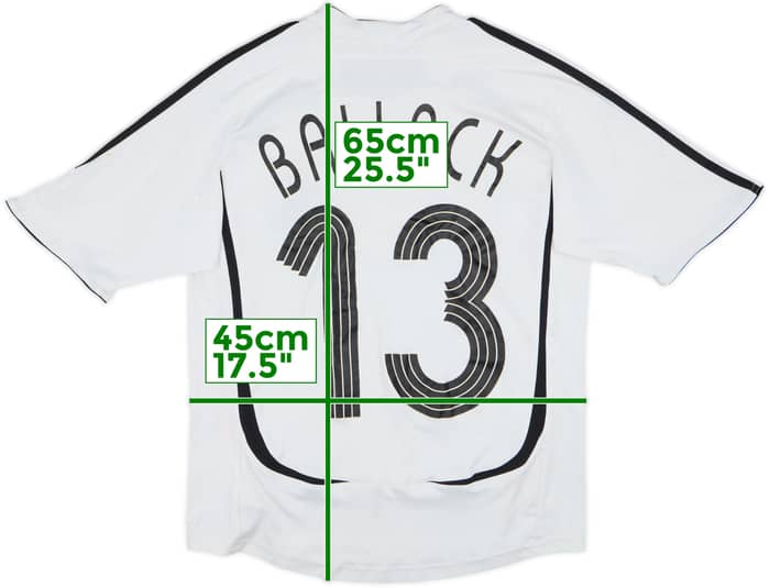 2005-07 Germany Home Shirt Ballack #13 - 6/10 - (L.Boys)