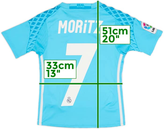 2016-17 Real Madrid GK S/S Shirt Moritz #7 - 4/10 - (S.Boys)