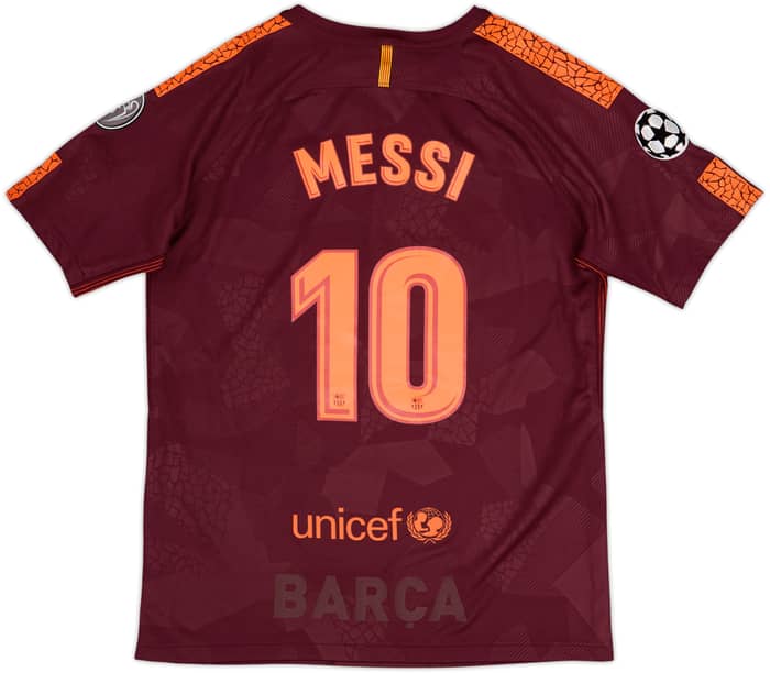 2017-18 Barcelona Third Shirt Messi #10 - 6/10 - (XL.Boys)