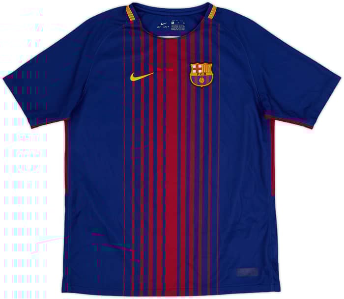 2017-18 Barcelona Home Shirt Suarez #9 - 9/10 - (XL.Boys)