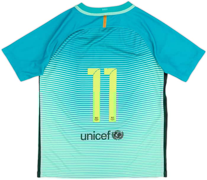 2016-17 Barcelona Third Shirt #11 - 5/10 - (XL.Boys)
