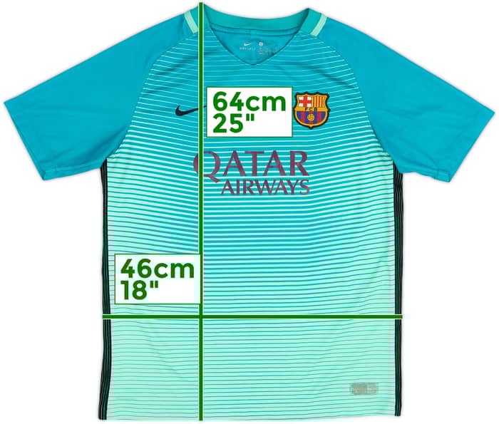 2016-17 Barcelona Third Shirt #11 - 5/10 - (XL.Boys)