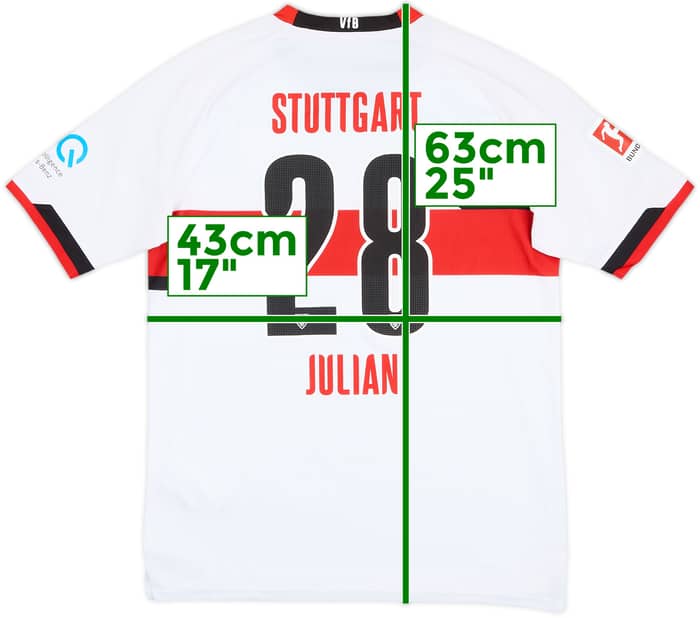 2021-22 Stuttgart Home Shirt Julian #28 - 6/10 - (L.Boys)