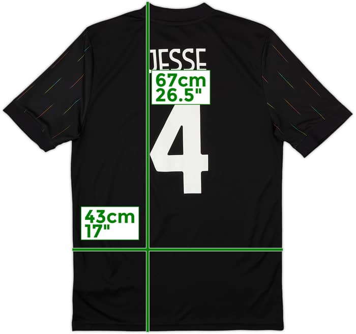 2021-22 Juventus Away Shirt Jesse #4 - 9/10 - (L.Boys)