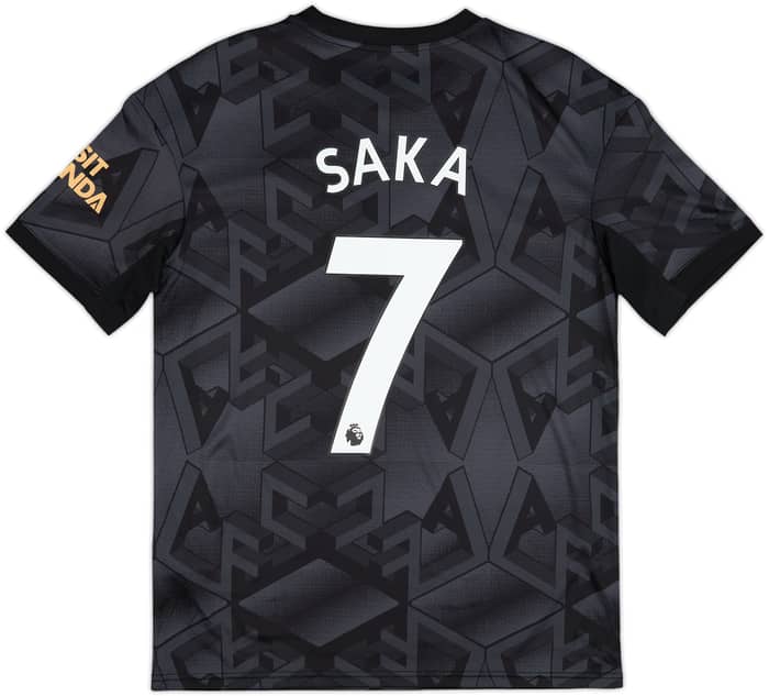 2022-23 Arsenal Away Shirt Saka #7 - 8/10 - (XL.Boys)
